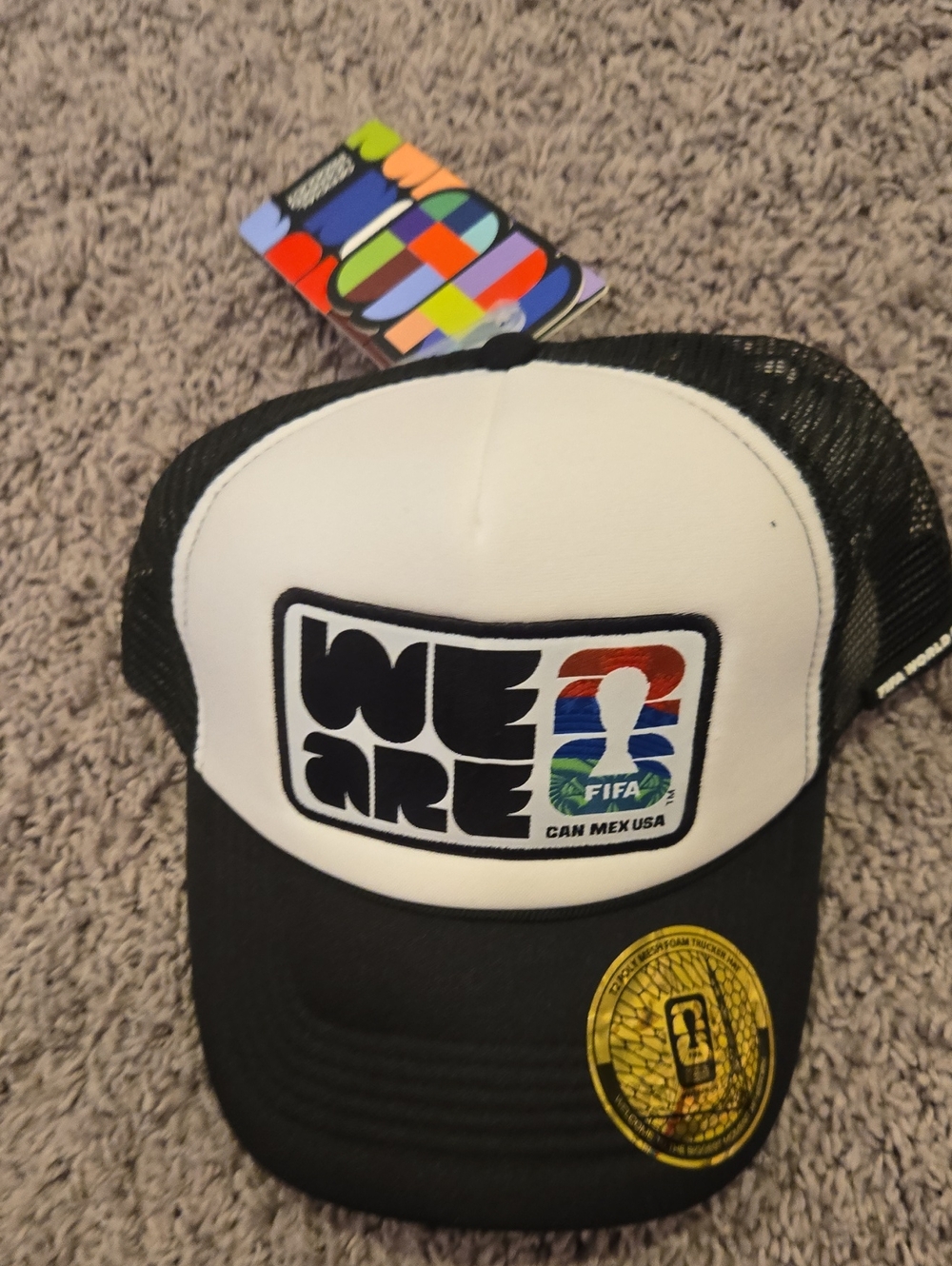 WE ARE FIFA Trucker Hat - Black & White